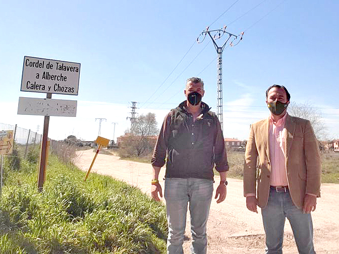 gerardo sanchez y david moreno arreglar los caminos de Talavera