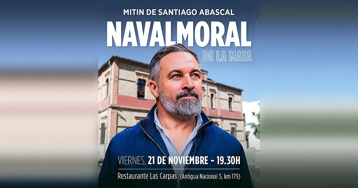mitin santiago abascal navalmoral mata