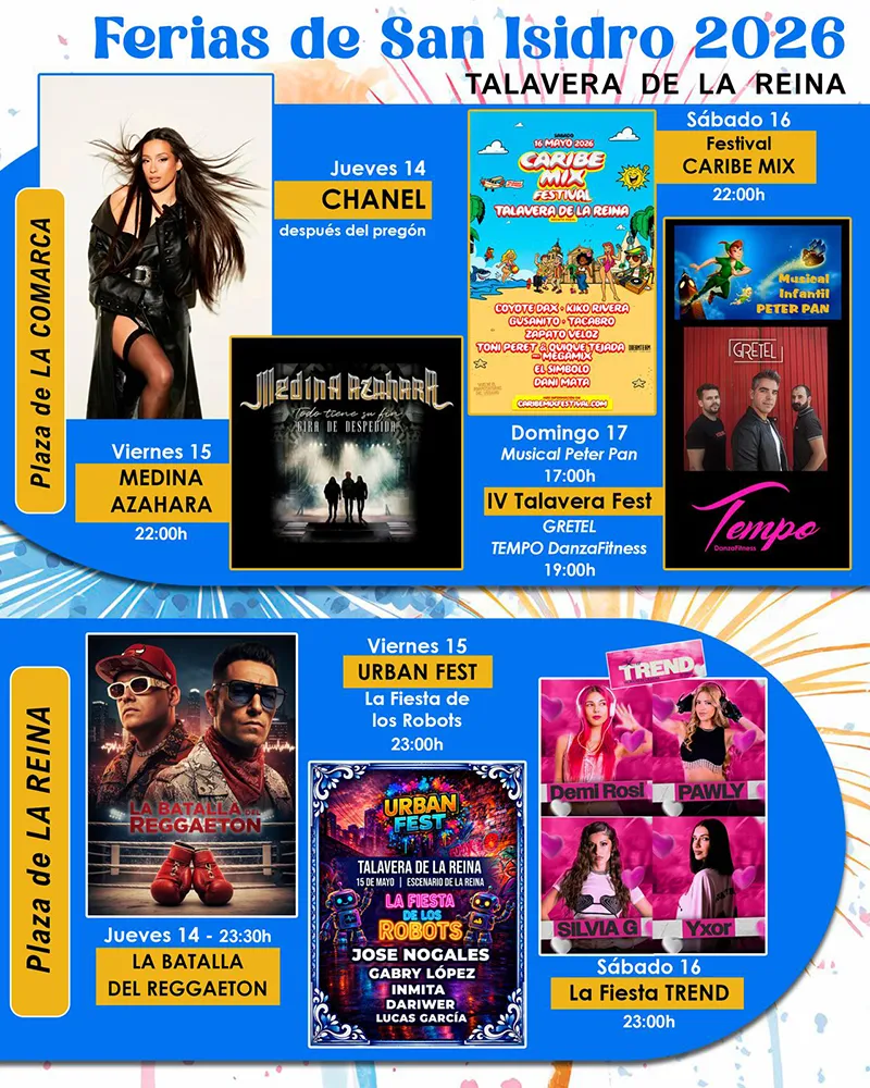 programacion completa ferias san isidro talavera